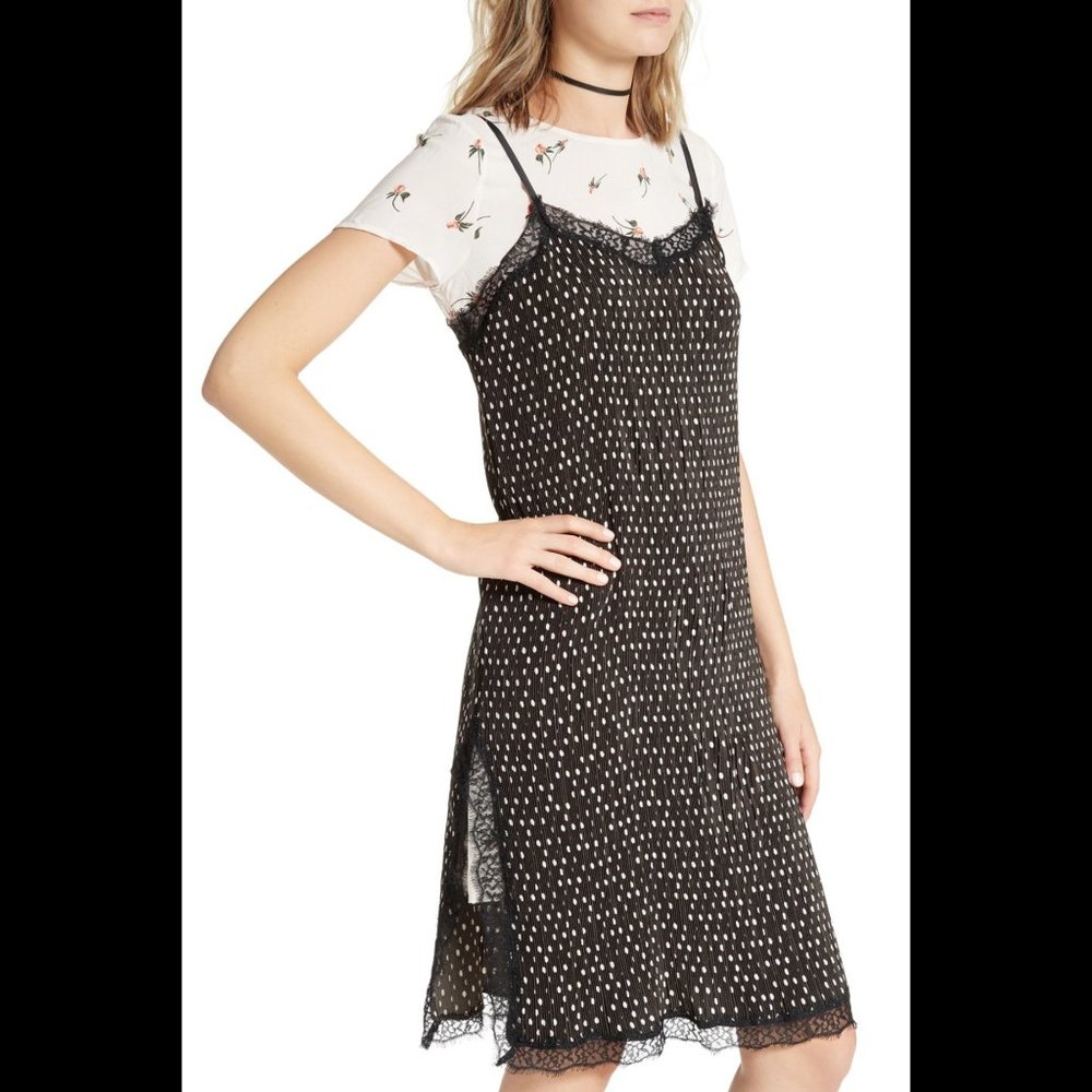 NWT FREE PEOPLE "Margot" Slip Dress, 2-Piece Set, sz 6